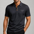 Achilles | Men’s Textured Short Sleeve Knit Polo Shirt