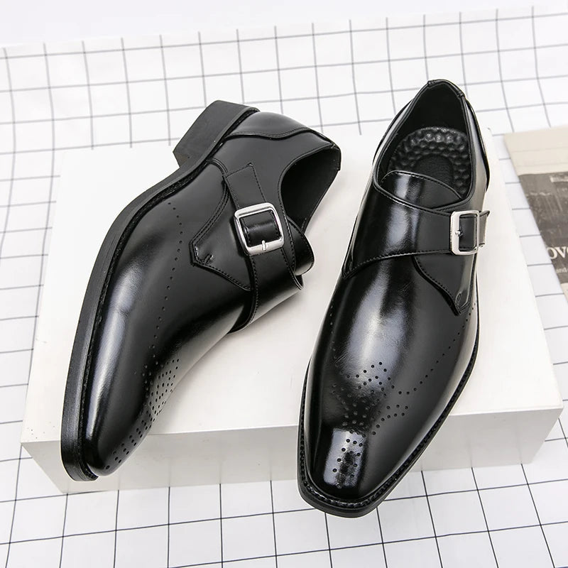 Adam | Men’s Wingtip Monk Strap Dress Shoes