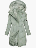 Addisyn | Women's Long Sleeve Front Zip Pocket Winter Jacket