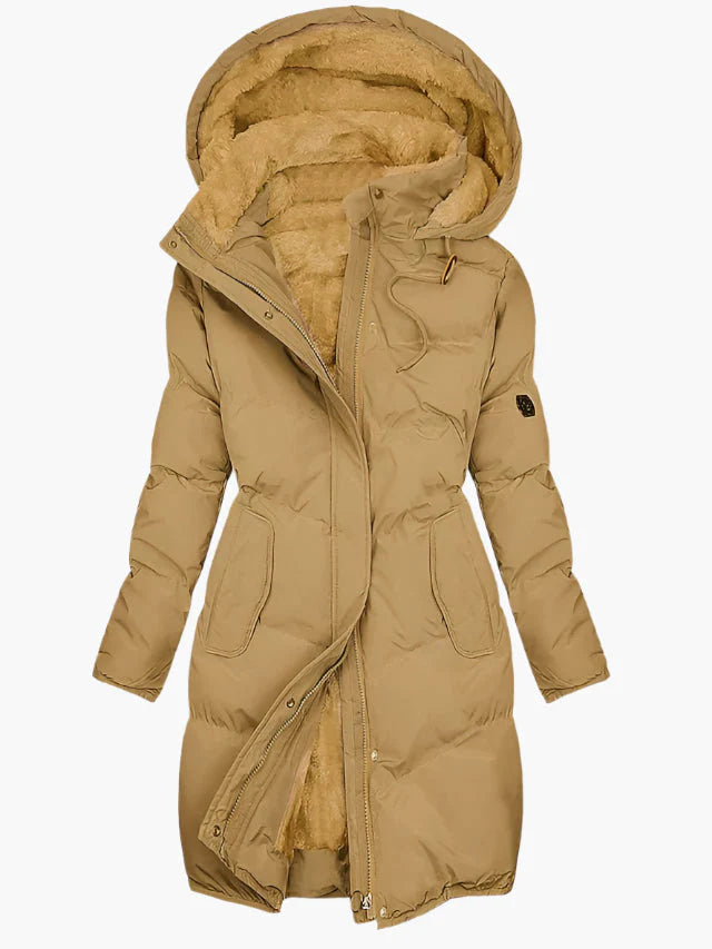 Addisyn | Women's Long Sleeve Front Zip Pocket Winter Jacket