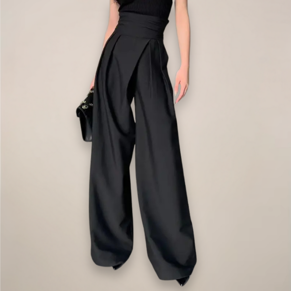 Addyson | Women's High Waisted Wide Leg Summer Trousers