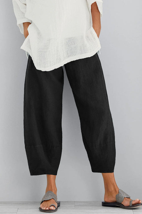 Adelheid | Women's Wide Leg Cropped Length Pocket Trousers