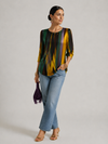 Adelina | Women's Patterned Round Neck Summer T Shirt