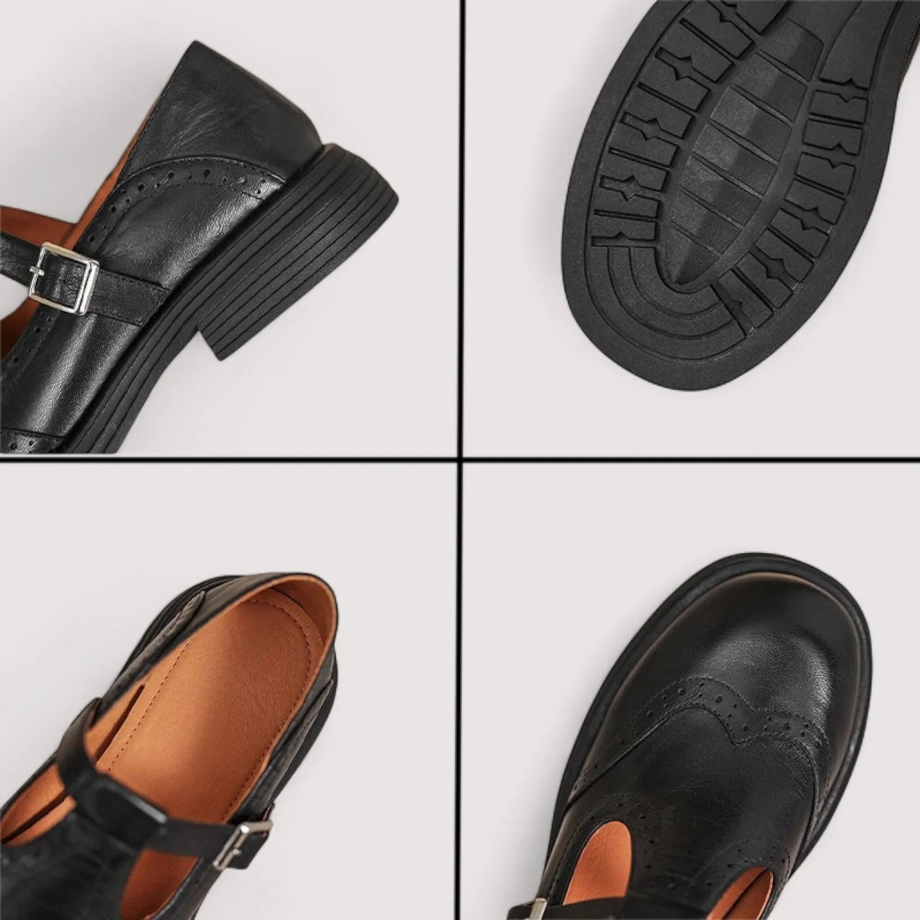 Adeline | Women’s Round Toe Buckle Mary Jane Shoes