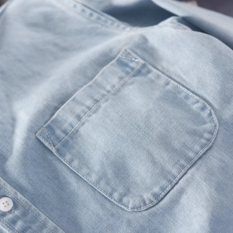 Adler | Men’s Long Sleeve Button Down Demin Shirt