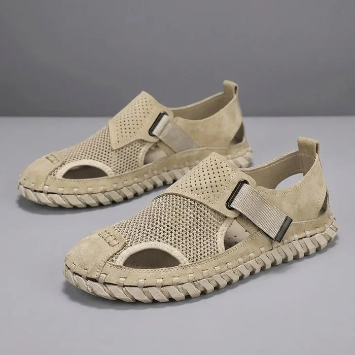 Adria | Men’s Closed Toe Strappy Cut Out Fisherman Sandals