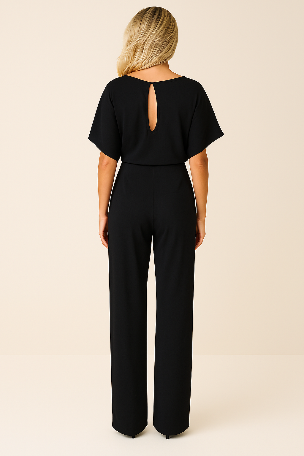 Zoëy | Women’s Boat Neck Short Sleeve Summer Jumpsuit