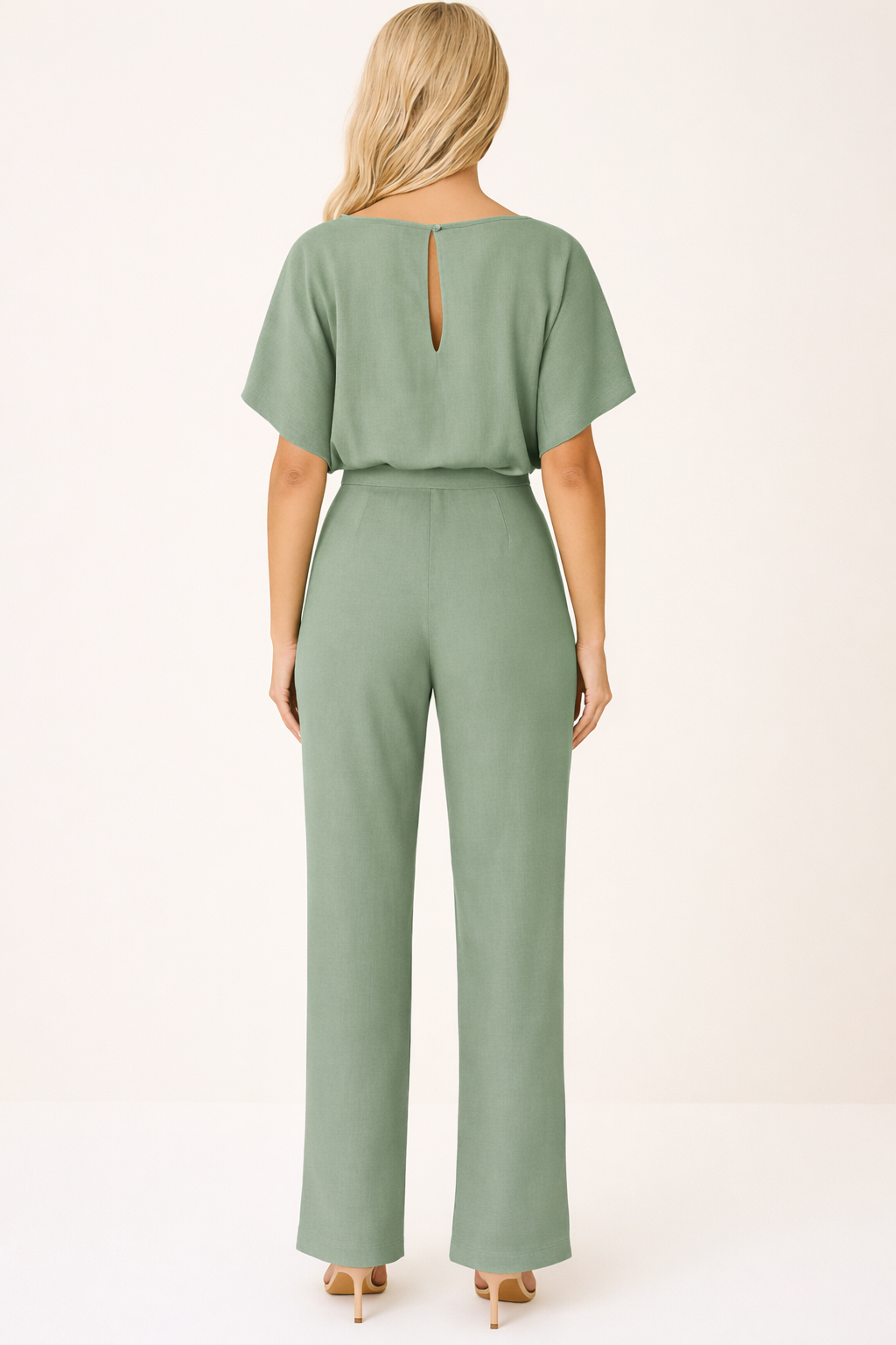 Zoëy | Women’s Boat Neck Short Sleeve Summer Jumpsuit
