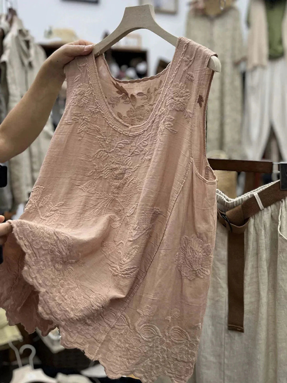 Adriana | Women's Sleeveless Floral V Neck Summer Top
