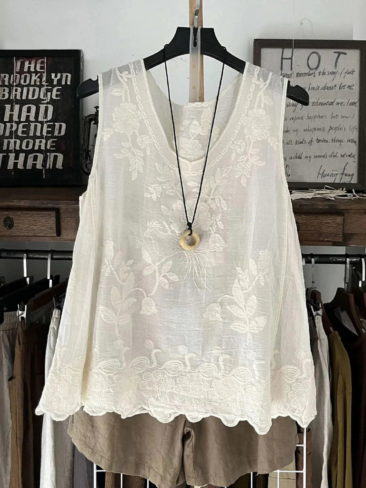 Adriana | Women's Sleeveless Floral V Neck Summer Top