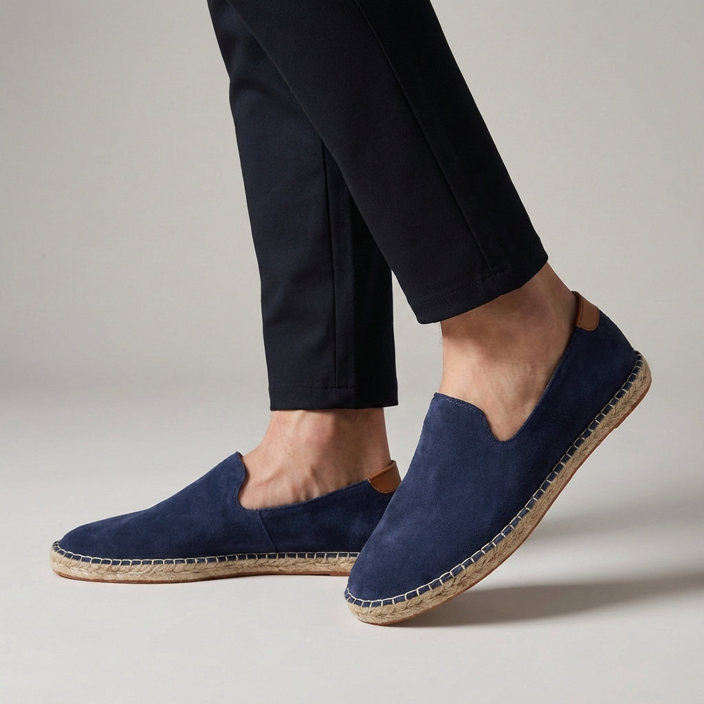 Agamemnon | Men’s Flat Sole Round Toe Slip On Loafers
