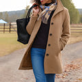 Agapita | Women's Long Sleeve Button Front Winter Coat