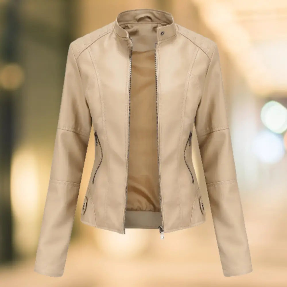 Agate | Women’s Zip Front Long Sleeve Stand Collar Jacket
