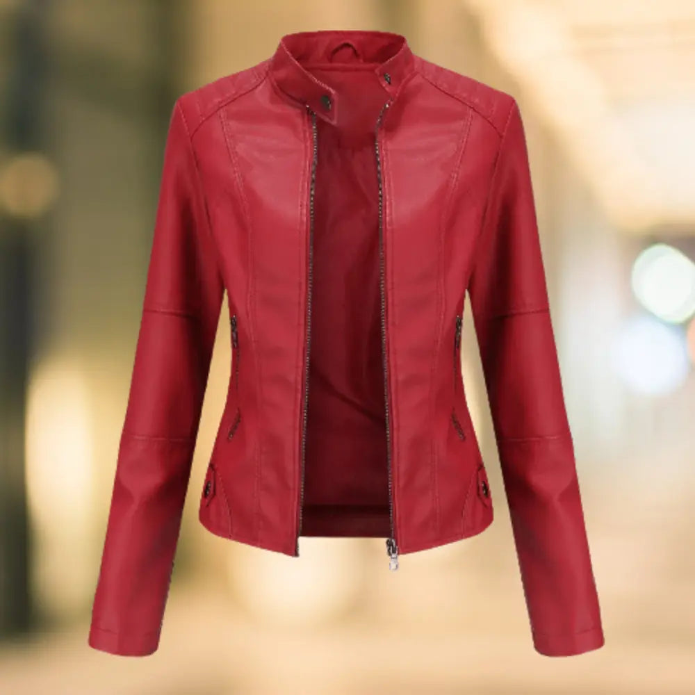 Agate | Women’s Zip Front Long Sleeve Stand Collar Jacket