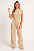 Ahimsa | Women's Sleeveless High Neck Wide Leg Jumpsuit