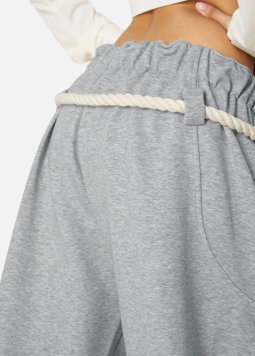 Aholanei | Women's Rope Drawstring Baggy Leg Sweatpants