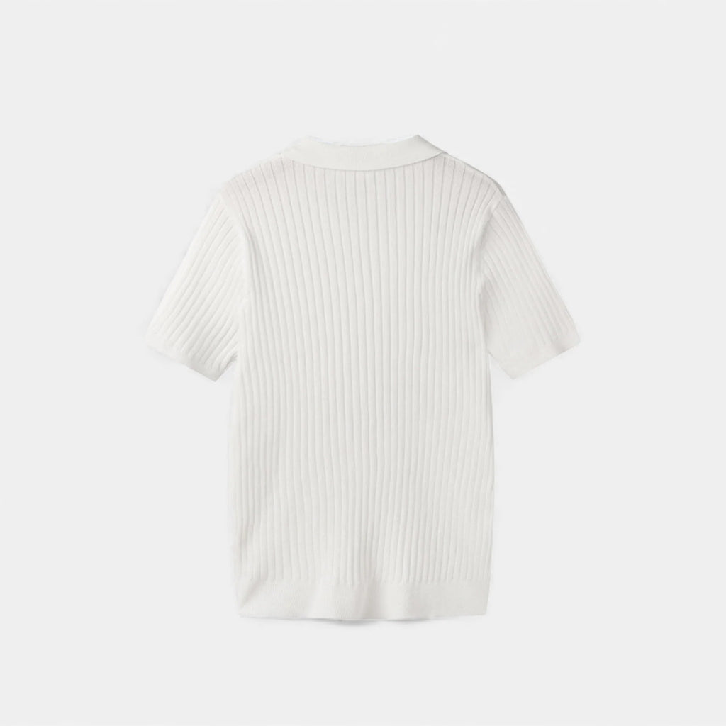 Aiden | Men’s Vertical Stripe Collared Neck Polo Shirt