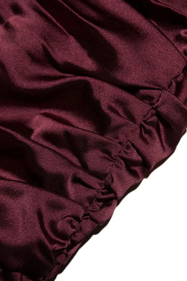 Aigerim | Women's Asymmetrical Strapless Grad Party Mini Dress