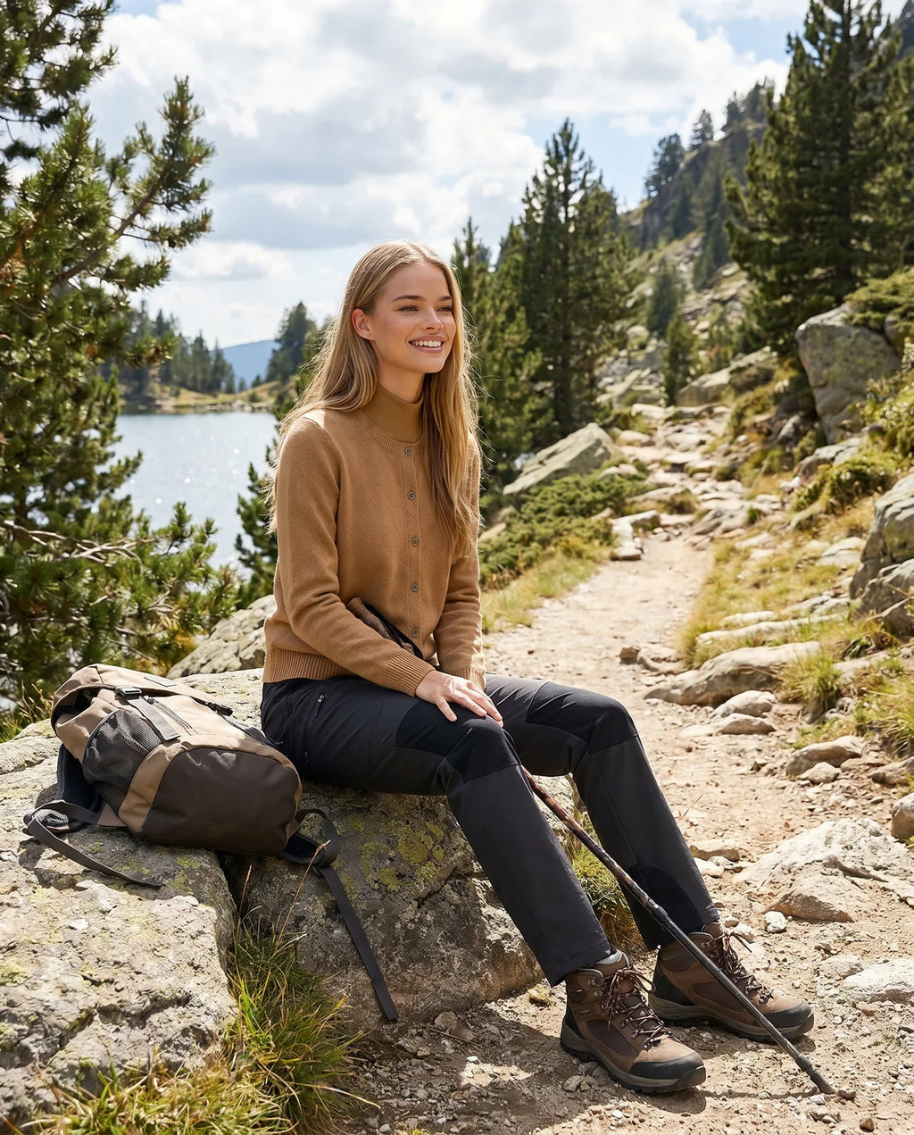 Airlea | Women’s Round Neck Button Front Knit Cardigan