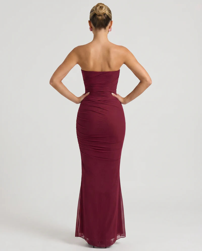 Aiyanna | Women's Strapless Ruched Wedding Guest Dress