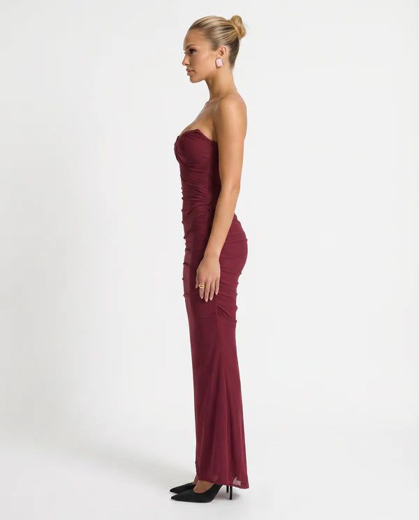 Aiyanna | Women's Strapless Ruched Wedding Guest Dress