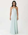 Aizada | Women's Halter Neck Sleeveless Open Back Maxi Dress
