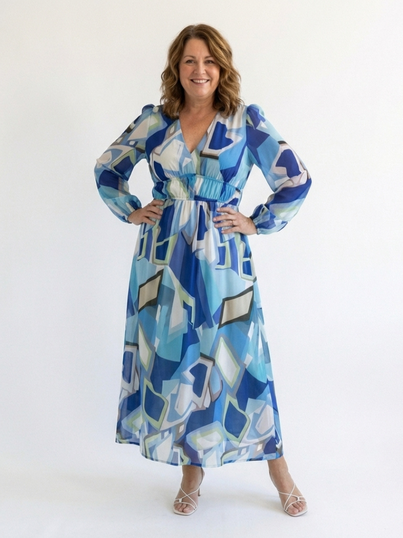 Alana | Women’s Long Sleeve Floral Print Maxi Dress