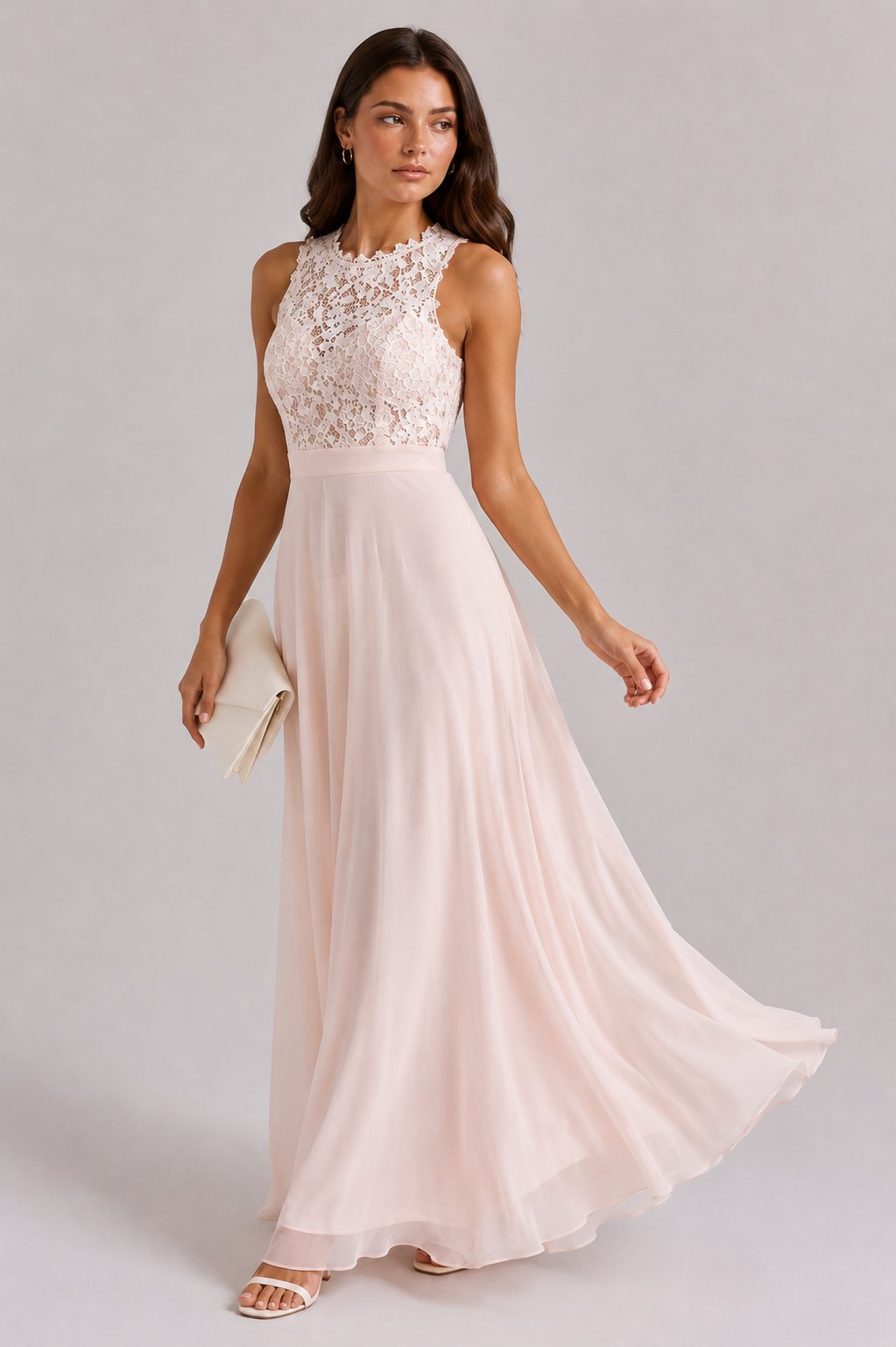 Alasia | Women's Sleeveless Round Neck Wedding Guest Dress