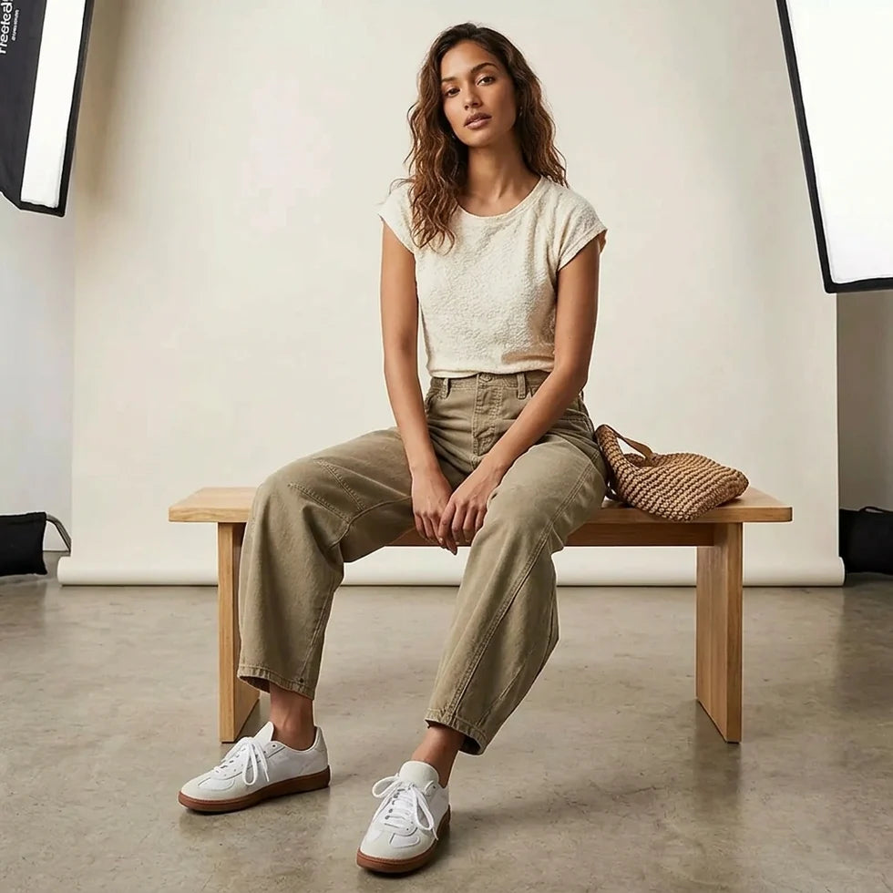 Alaya | Women’s Front Pockets Wide Leg Denim Jeans