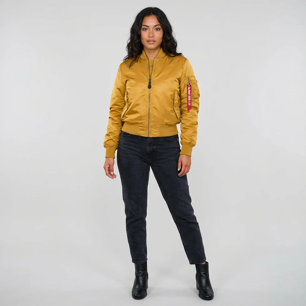Albane | Women’s Zip Front Utility Pocket Bomber Jacket
