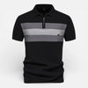 Albert | Men’s Collared Zip Textured Polo Shirt