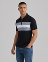 Albert | Men’s Collared Zip Textured Polo Shirt