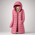 Alcyone | Women’s Hooded Front Zip Long Sleeve Winter Jacket
