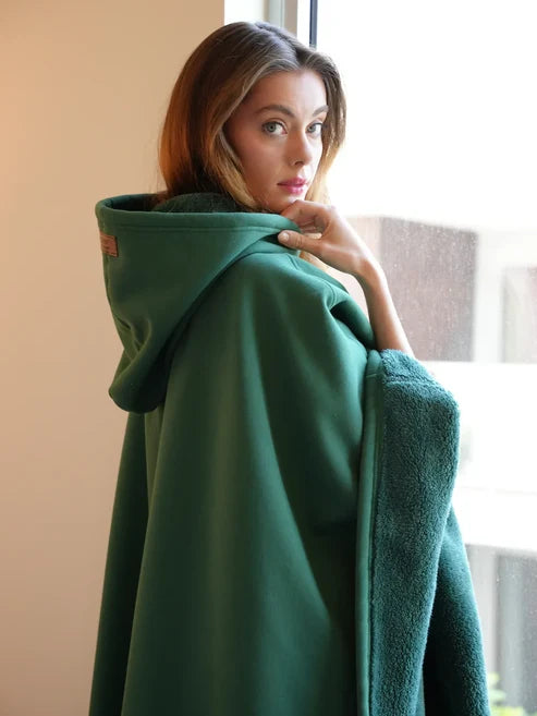 Alda | Unisex Draped Oversized Hooded Maxi Length Blanket