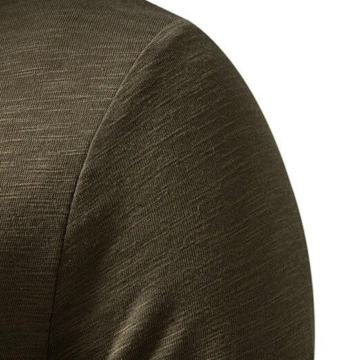 Alden | Men's Textured Slim Fit Long Sleeve Henley Shirt