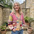 Aleen | Women’s Floral V Neck Knit Summer Cardigan