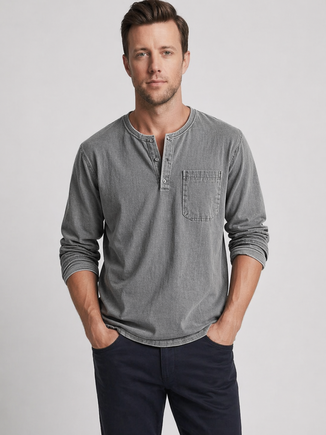 Alejandro | Men’s Long Sleeve Button Placket Shirt