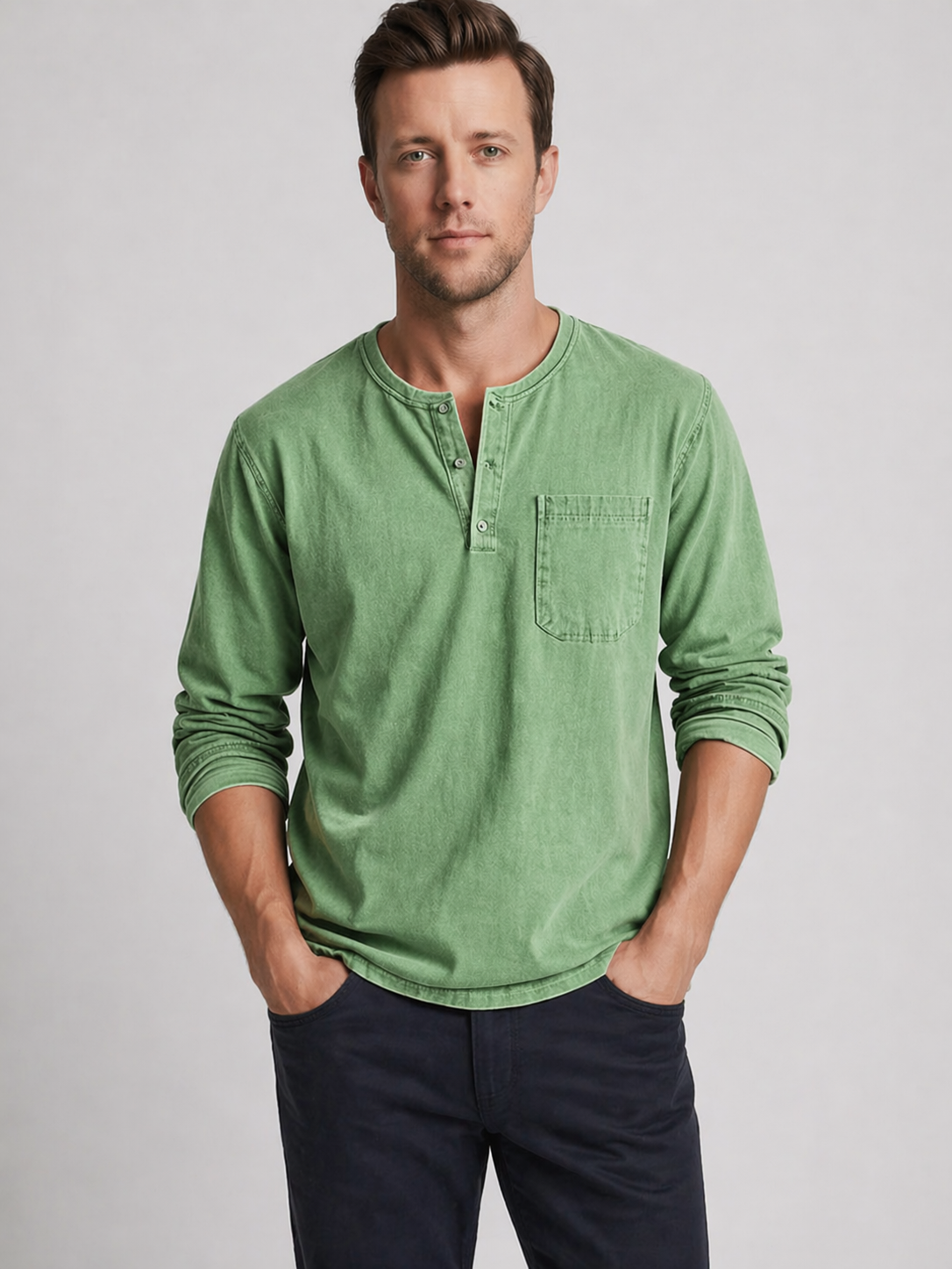 Alejandro | Men’s Long Sleeve Button Placket Shirt