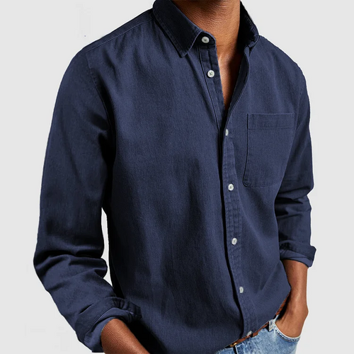 Alexander | Men’s Button Up Long Sleeve Pocket Shirt