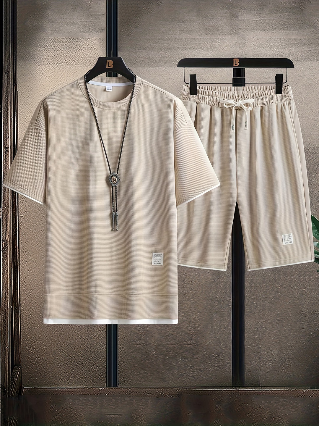 Alexander | Men’s Short Sleeve Waffle Summer Matching Set