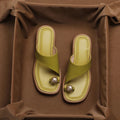 Alexia | Women’s Square Toe Single Band Slide Sandals
