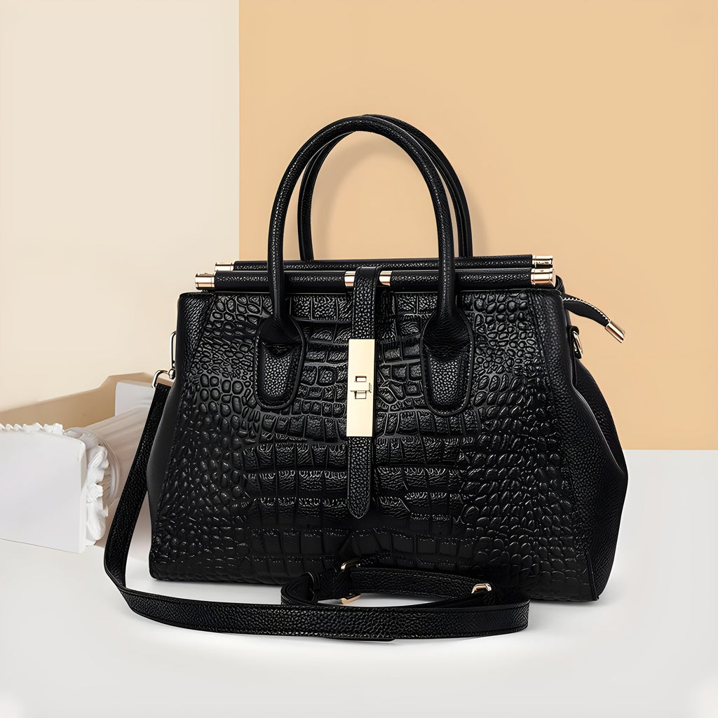 Alexina | Women’s Top Handle Crossbody Black Bag
