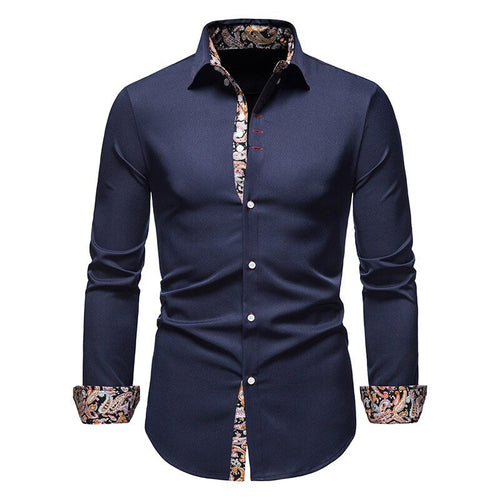Alfredo | Men's Pattern Button Up Long Sleeve Shirt