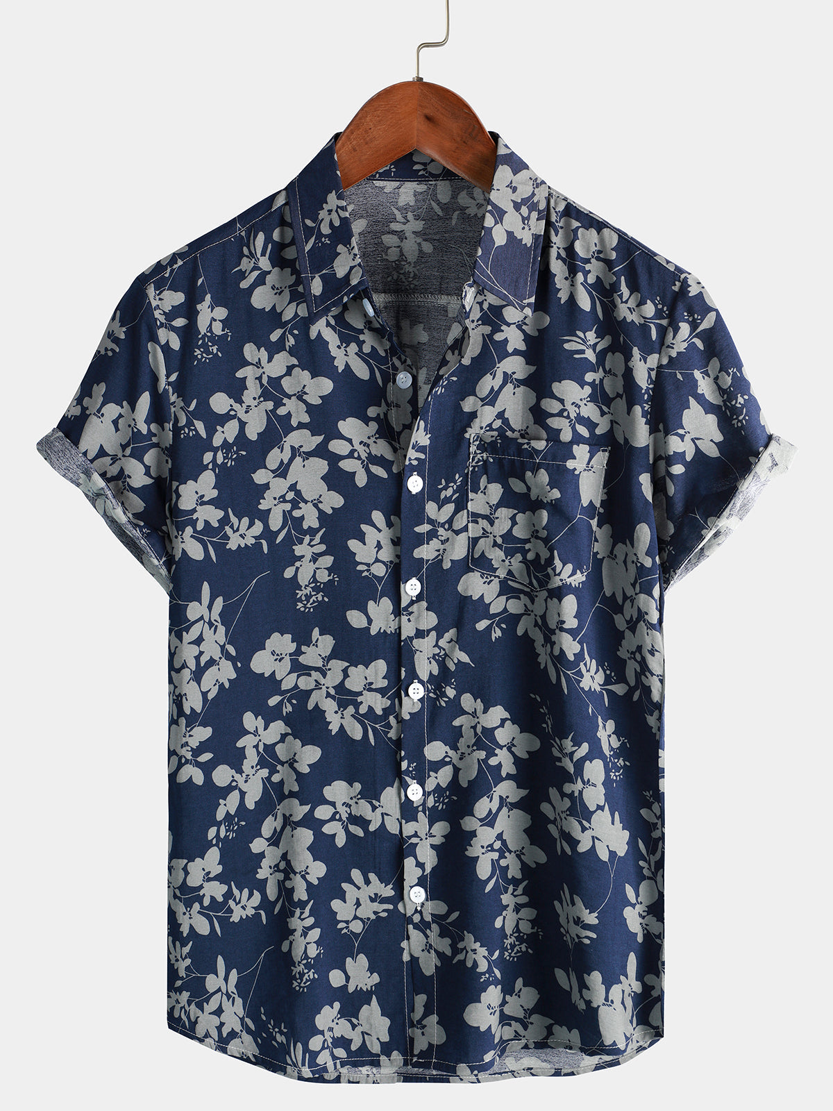 Algernon | Men's Patterned Short Sleeve Button Front Shirt