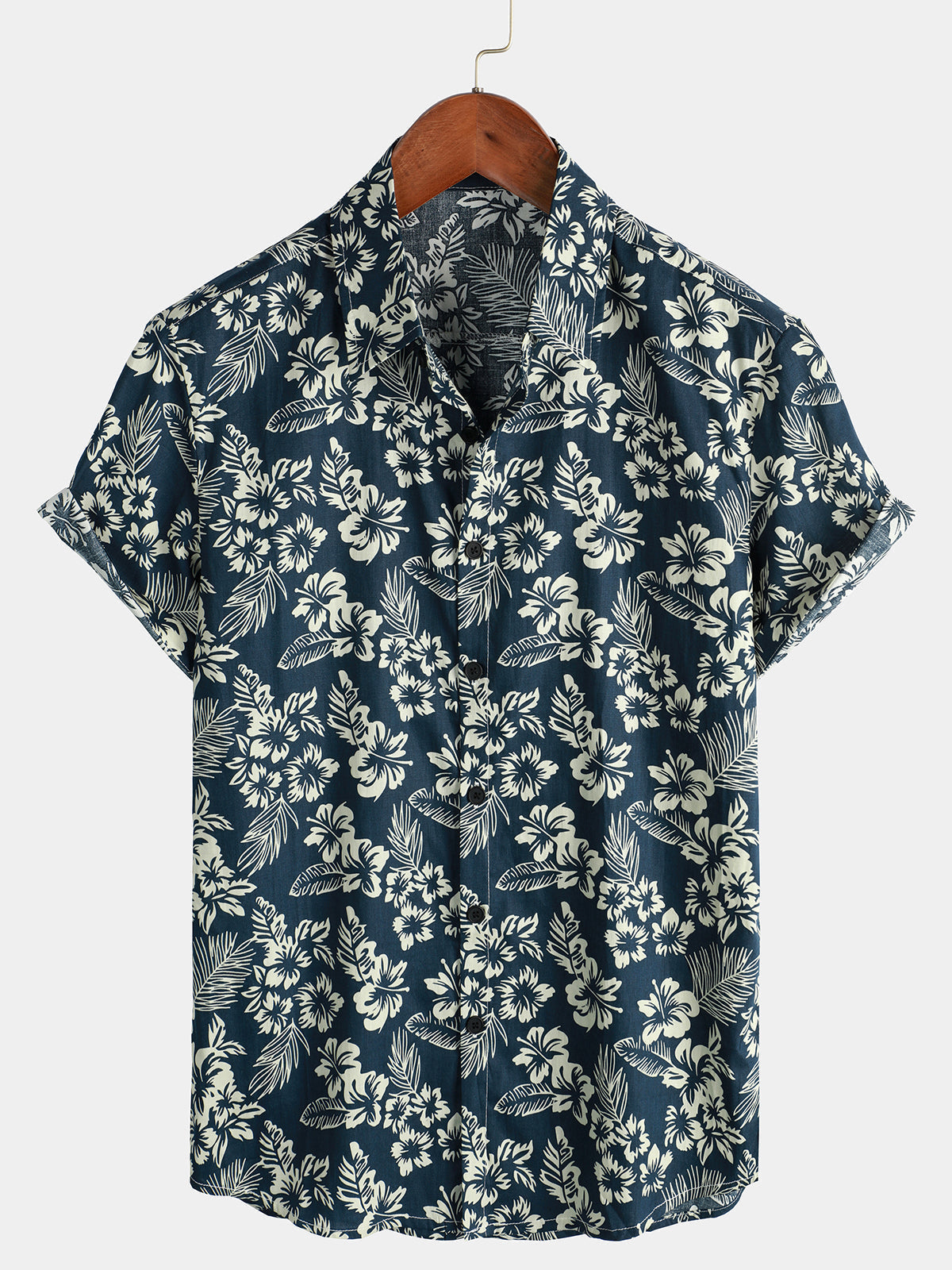 Algernon | Men's Patterned Short Sleeve Button Front Shirt