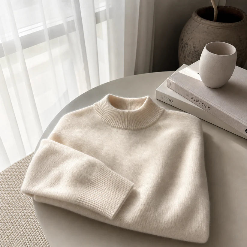 Aliana | Women's Long Sleeve Crew Neck Cashmere Sweater