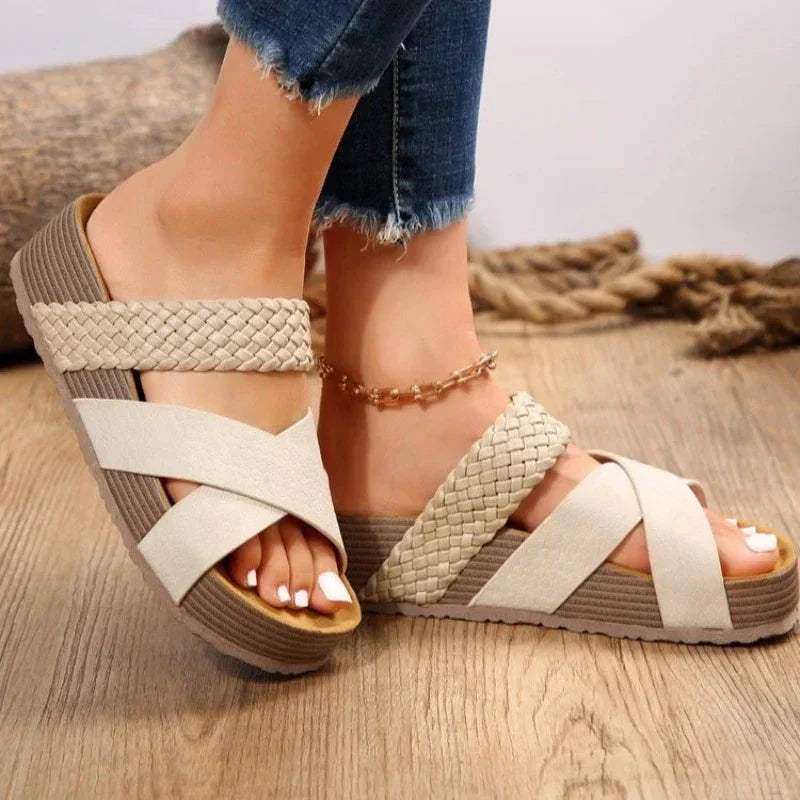 Alice | Women’s Open Toe Criss-Cross Summer Sandals