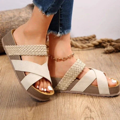 Alice | Women’s Open Toe Criss-Cross Summer Sandals