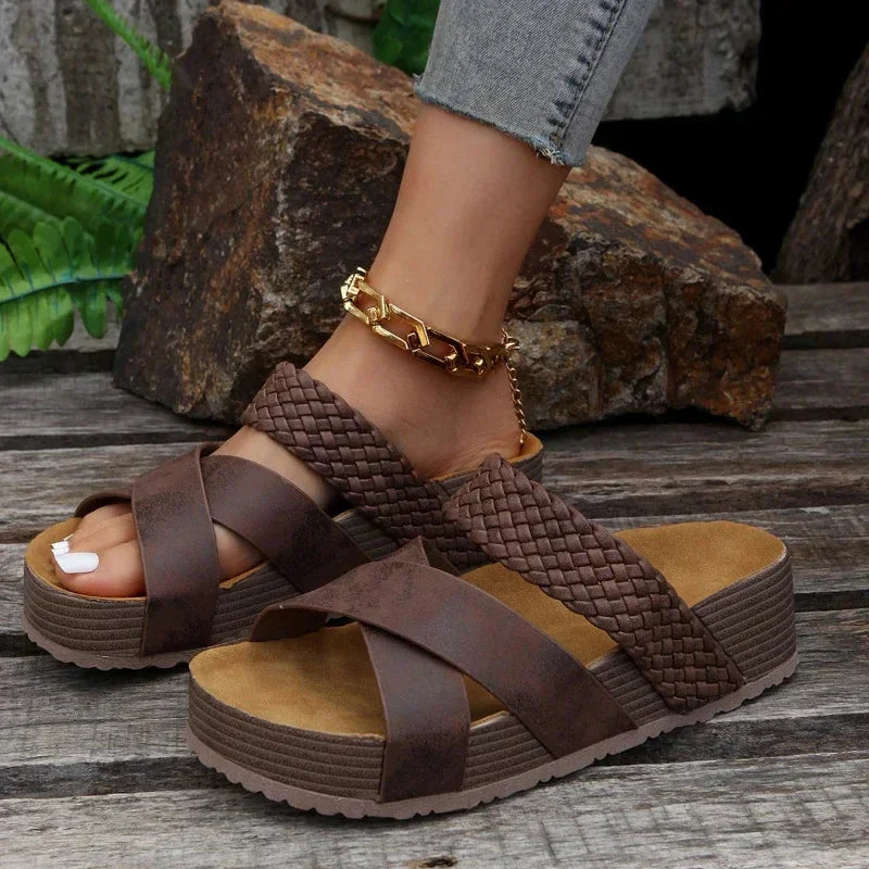Alice | Women’s Open Toe Criss-Cross Summer Sandals