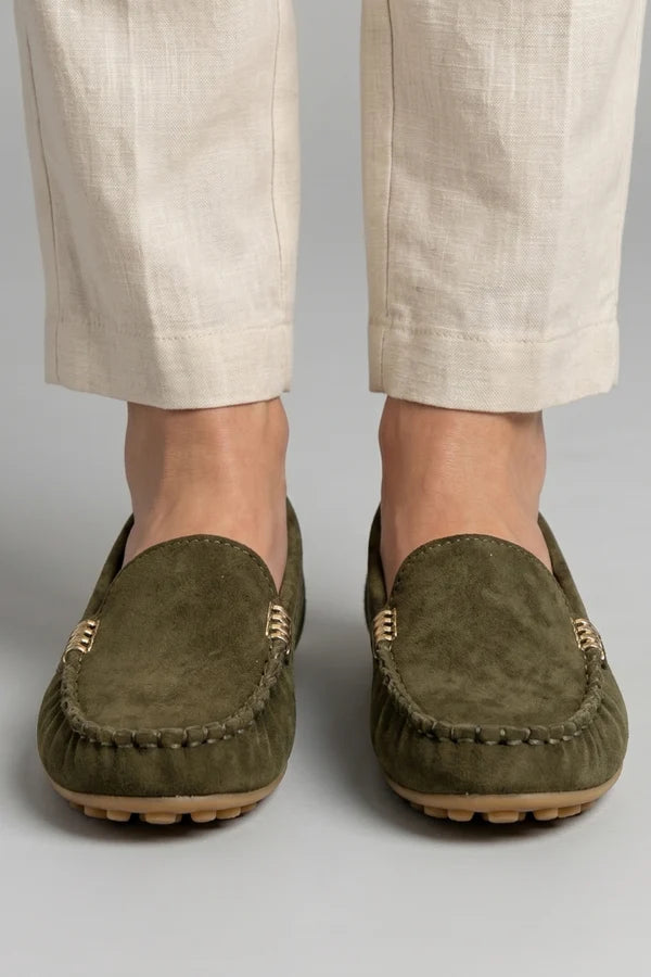 Alida | Women’s Round Toe Slip On Flat Dress Loafers